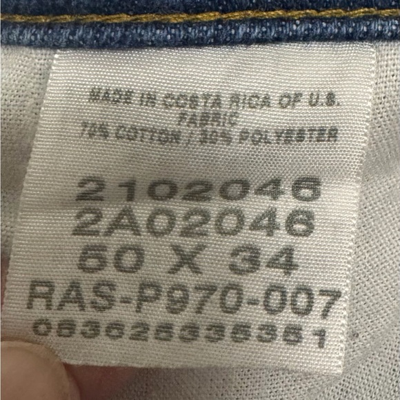 Lee Dark Blue Jeans 50x34 - Picture 8 of 9